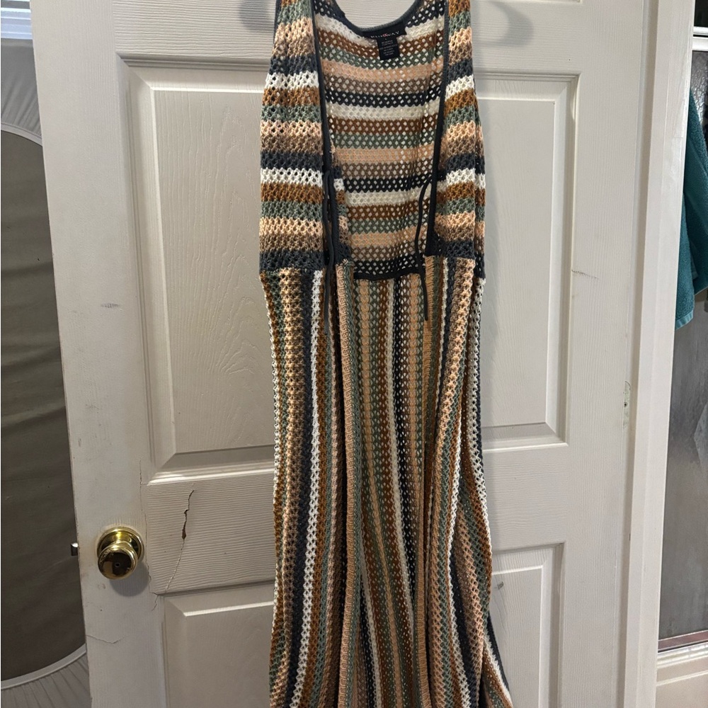 Striped Multicolor Knit Dress
